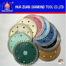 Colorful 105-400mm Cold Pressed Turbo Cutting Blades for Sandstone Granite Marble